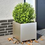 vidaXL Plantenbakken 2 st 40x40x40 cm roestvrij staal, Tuin en Terras, Verzenden, Nieuw, Metaal