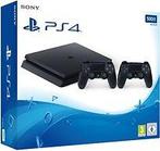 Sony Playstation 4 slim 500 GB [incl. 2 draadloze, Spelcomputers en Games, Spelcomputers | Sony PlayStation 4, Verzenden, Zo goed als nieuw