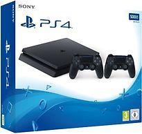 Sony Playstation 4 slim 500 GB [incl. 2 draadloze, Spelcomputers en Games, Spelcomputers | Sony PlayStation 4, Zo goed als nieuw