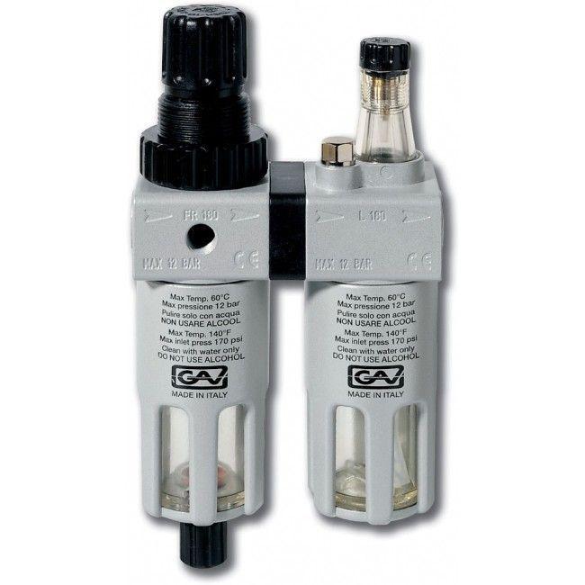 FRL180 Filter- Drukregelaar + Olienevelaar, Zakelijke goederen, Machines en Bouw | Pompen en Compressoren, Verzenden