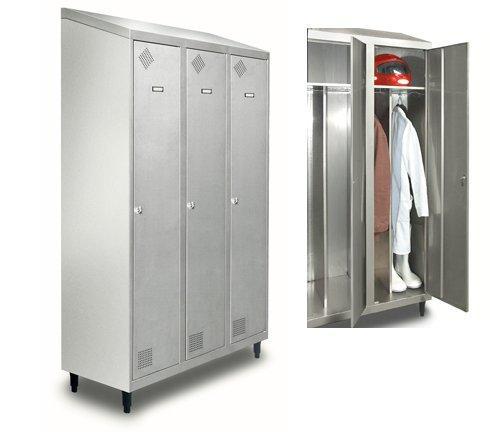 RVS Kleding locker HorecaTraders, Zakelijke goederen, Horeca | Meubilair en Inrichting, Verzenden