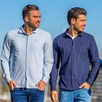-11% Q1905  Q1905 Overhemd putten – mist melange  maat XXXL, Kleding | Heren, Overhemden, Verzenden, Nieuw, Blauw