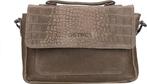 DSTRCT Raider Road Handtas Leer Grijs, Sieraden, Tassen en Uiterlijk, Tassen | Schoudertassen, Verzenden, Nieuw
