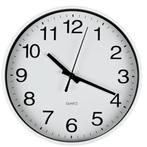 Benson Moderne wandklok - Ø 20 cm - zwart/wit - kunststof.., Huis en Inrichting, Woonaccessoires | Klokken, Ophalen of Verzenden