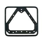 Kentekenplaathouder classic zwart liggend 14.5x12.5cm, Ophalen of Verzenden, Nieuw