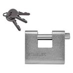 Hangslot | Stanley | 90 mm (Ø12mm, 3 sleutels), Doe-het-zelf en Verbouw, Verzenden, Nieuw