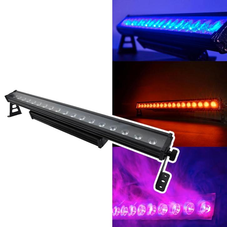 Citronic Aqua-Bar: Waterdichte RGBWA/UV LED-bar Met 18 X 18W, Muziek en Instrumenten, Licht en Laser, Overige typen, Nieuw, Verzenden