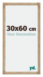 Fotolijst 30x60 cm - Goud - MDF - Catania, Huis en Inrichting, Woonaccessoires | Lijsten, Verzenden, Nieuw