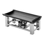 Snack serveer warmer - aluminium plaat - 1 brander, Verzenden, Nieuw in verpakking