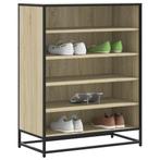 vidaXL Schoenenkast 75x38x97,5 cm bewerkt hout en metaal, Verzenden, Nieuw