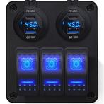 ProRide Schakelpaneel 12V voor Auto/Boot - USB/USB C, Auto-onderdelen, Dashboard en Schakelaars, Verzenden, Nieuw