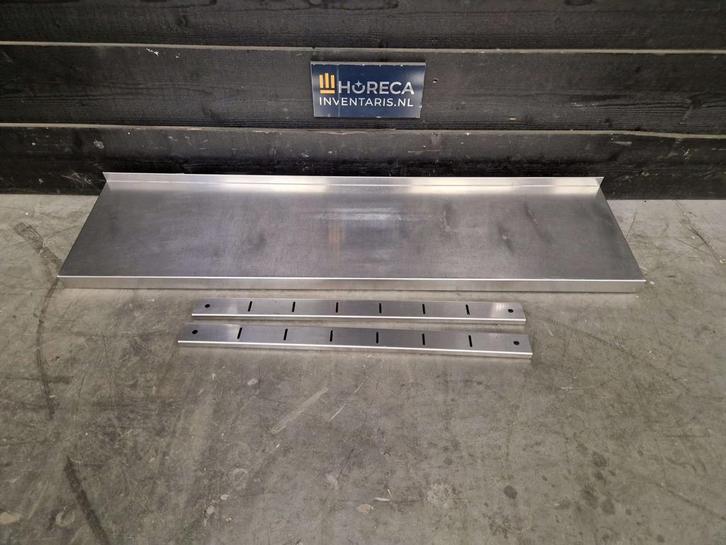 Wandschap | plateau | RVS | 120 cm, Zakelijke goederen, Horeca | Keukenapparatuur, Gebruikt, RVS Meubilair