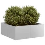 vidaXL Plantenbak 80x80x30 cm gegalvaniseerd staal, Verzenden, Nieuw, Metaal