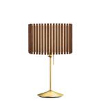 Umage Komorebi Santø© Tafellamp, kap donker eiken/voet mes, Huis en Inrichting, Lampen | Tafellampen, Verzenden, Nieuw