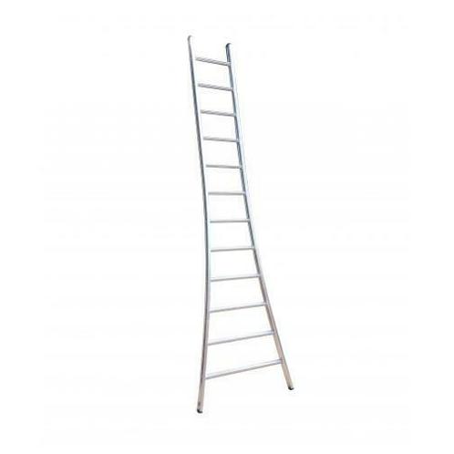 Maxall Ladder enkel uitgebogen 14 sporten 3,75m 65mm, Doe-het-zelf en Verbouw, Ladders en Trappen, Nieuw, Ophalen of Verzenden