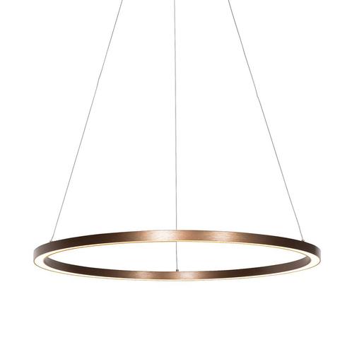 Hanglamp brons 80 cm incl. LED 3-staps dimbaar - Girello, Huis en Inrichting, Lampen | Hanglampen, Nieuw, Overige materialen, 75 cm of meer