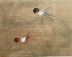 Twee goudvissen - anders zie stempel linksonder - China