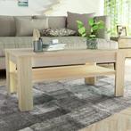 vidaXL Salontafel 110x65x48 cm bewerkt hout eikenkleur, Huis en Inrichting, Tafels | Salontafels, 100 tot 150 cm, Verzenden, Nieuw