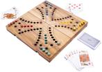 Keezenspel Cassete Acacia 26cm (4 personen) | HOT Games -, Hobby en Vrije tijd, Gezelschapsspellen | Bordspellen, Verzenden, Nieuw