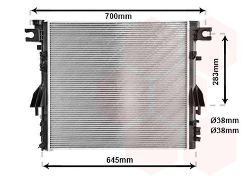RADIATOR VOOR JEEP WRANGLER 2007-2018 00K55056633AA, Auto-onderdelen, Airco en Verwarming, Nieuw, Ophalen of Verzenden