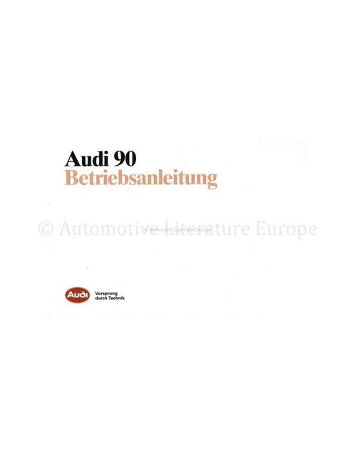 1988 AUDI 90 HANDLEIDING DUITS, Boeken, Auto's | Folders en Tijdschriften, Audi