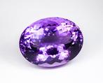 Zonder minimumprijs Amethist - 76.72 ct - Gem Report Antwerp, Sieraden, Tassen en Uiterlijk, Edelstenen, Nieuw