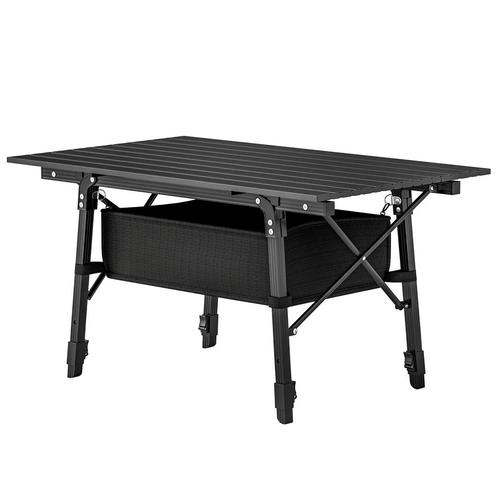 TRUUSK Kampeertafel, Opvouwbare Picknicktafel Met Opbergmand, Caravans en Kamperen, Kampeermeubelen, Nieuw, Verzenden