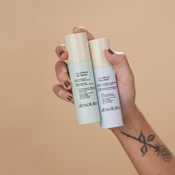 Absolution La Crème de Santé + Le Sérum Anti Soif ACTIE SET, Sieraden, Tassen en Uiterlijk, Uiterlijk | Gezichtsverzorging, Gehele gezicht
