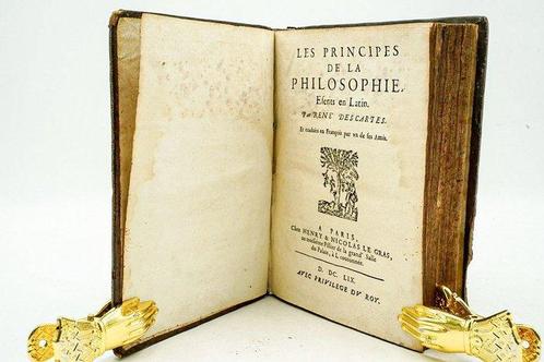 René Descartes - Les Principes de la Philosophie - 1659, Antiek en Kunst, Antiek | Boeken en Bijbels