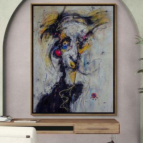 Arvydas Gaiciunas (Retne) - Ari N-7 – Abstract Expressionist, Antiek en Kunst, Kunst | Schilderijen | Modern