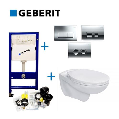 Geberit UP100 Toiletset Compleet | Inbouwreservoir | BWS, Doe-het-zelf en Verbouw, Sanitair, Overige typen, Nieuw, Ophalen of Verzenden