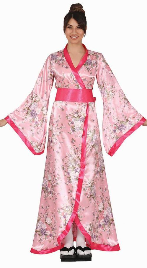 Kimono Kostuum Roze Dames, Kleding | Dames, Carnavalskleding en Feestkleding, Nieuw, Verzenden