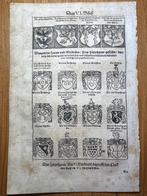 Stumpf, Johannes. - 26 Holzschnitte auf einem Blatt Wappen, Antiek en Kunst