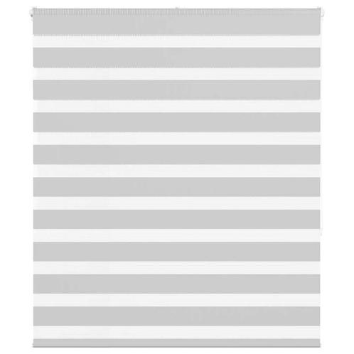 vidaXL Zebra rolgordijn 130x150 cm stofbreedte 125,9 cm, Huis en Inrichting, Stoffering | Gordijnen en Lamellen, Grijs, Nieuw