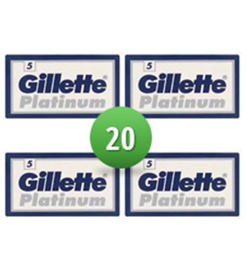 Gillette Combi Scheermesjes Platinum 20 mesjes, Sieraden, Tassen en Uiterlijk, Uiterlijk | Gezichtsverzorging, Verzenden