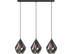 EGLO Carlton 1 Hanglamp - E27 - 80,5 cm - Zwart/Koper, Verzenden, Zo goed als nieuw