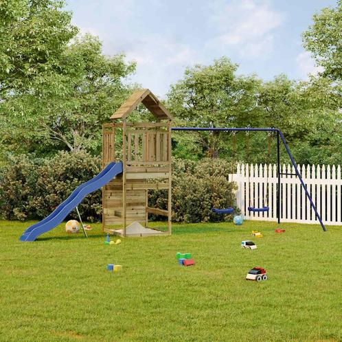 vidaXL Tuinspeelset geïmpregneerd grenenhout, Kinderen en Baby's, Speelgoed | Buiten | Speeltoestellen, Nieuw, Verzenden