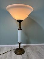 Lamp - Stijlvolle Antieke Art Deco Lamp met Messingvoet en, Antiek en Kunst, Curiosa en Brocante