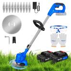 Grastrimmer met accu - Kantenmaaier - Bosmaaier - Blauw -Day, Tuin en Terras, Verzenden, Zo goed als nieuw