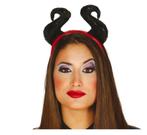 Halloween Haarband Zwarte Hoorns, Hobby en Vrije tijd, Feestartikelen, Verzenden, Nieuw