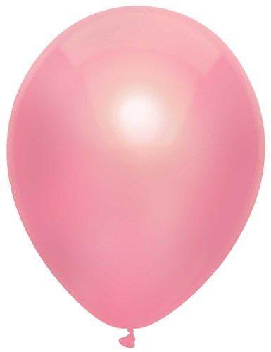 Ballonnen metallic roze (30m) 10st, Hobby en Vrije tijd, Feestartikelen, Feestartikel, Nieuw, Verzenden