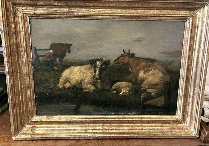 Condividi Edouard Woutermaertens (1819-1897) - Paneel - Hout, Antiek en Kunst, Kunst | Schilderijen | Klassiek