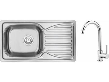 Veiling - Zen | Spoelbak 0113 + RVS kraan beschikbaar voor biedingen