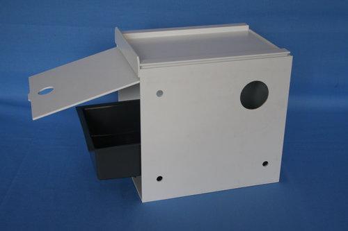 3100 Nestkast parkiet kunststof met inlegbroedvorm binnen, Dieren en Toebehoren, Vogels | Hokken en Kooien, Nieuw, Ophalen of Verzenden