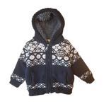 Knitted jacket with sherpa ALASKA- 74CM, Verzenden, Nieuw