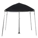 Protecq Bimini Boot parasol 200 x 200cm Antraciet Zwart Tilt, Ophalen of Verzenden, Nieuw