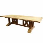 Antigua dining tuintafel 300x120xH77 cm teak gekruist, Tuin en Terras, Tuintafels, Ophalen of Verzenden, Nieuw, Teakhout