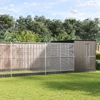 vidaXL Volière met verlengstuk 911x303x216 cm staal, Verzenden, Nieuw