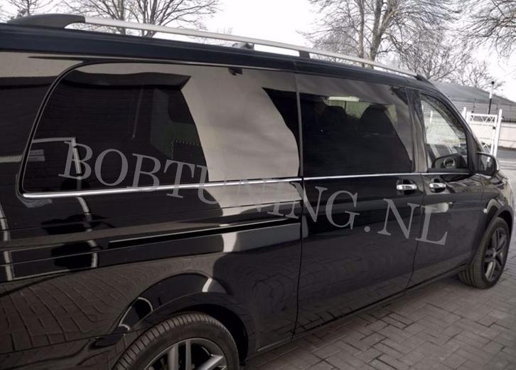 Rvs Raamlijsten Mercedes Vito / V-Class W447 2014+ ( L3 ), Auto-onderdelen, Carrosserie en Plaatwerk, Nieuw, Ophalen of Verzenden