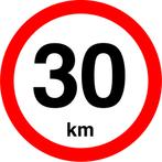 Snelheidssticker Nederland 240 mm - 30 km, Verzenden